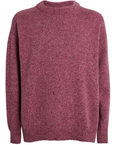 Begg x Co Cashmere Crew-neck Sweater - Red