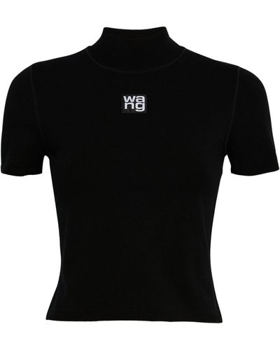 T By Alexander Wang Logo Patch T-shirt - Black