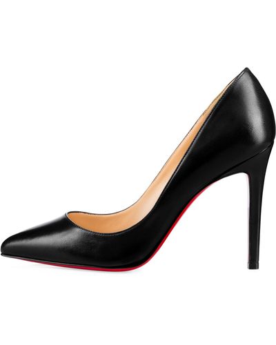 Christian Louboutin Pigalle Patent Court Shoes 100 - Black