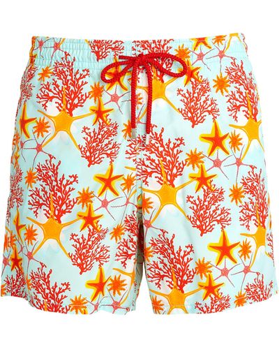 Vilebrequin Starfish Print Moorea Swim Shorts - Orange
