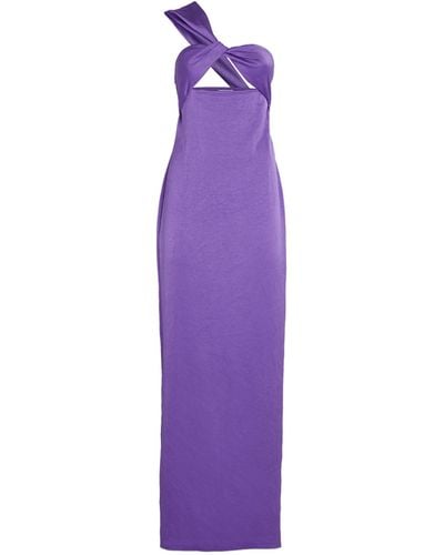 Nanushka Maseco Maxi Dress - Purple