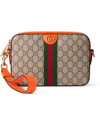 Gucci Small Ophidia Gg Cross-body Bag - Orange