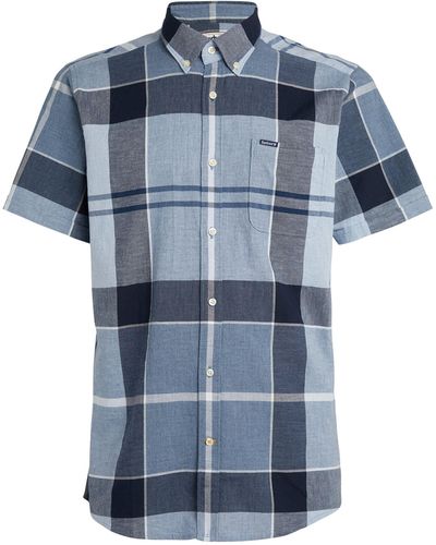 Barbour Doughill Short-sleeve Tartan Shirt - Blue
