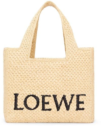 Loewe X Paula's Ibiza Small Font Tote Bag - Natural
