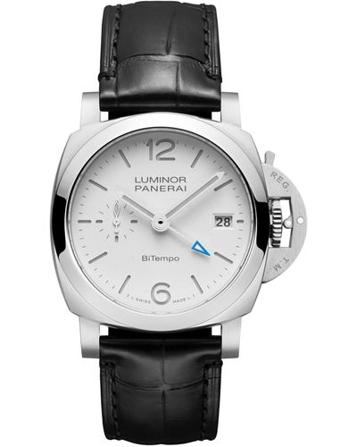 Panerai Stainless Steel Luminor Watch 40mm - Gray