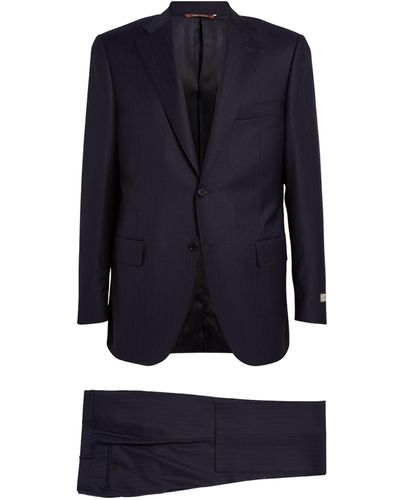 Canali Wool Pinstripe 2-piece Suit - Blue