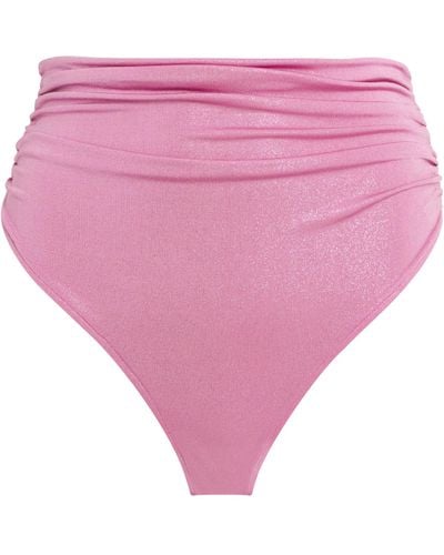 PATBO Ruched Bikini Bottoms - Pink