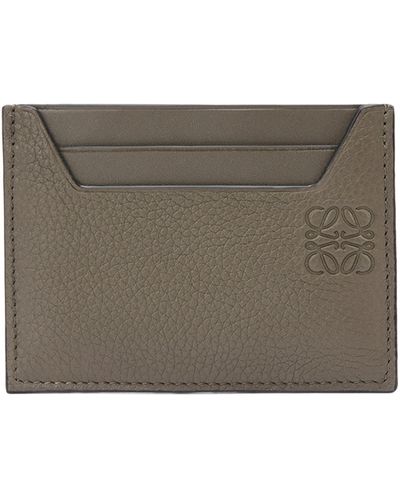 Loewe Leather Anagram Card Holder - Green