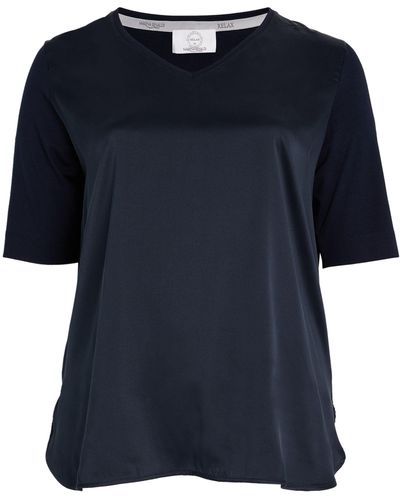 Marina Rinaldi Silk T-shirt - Blue