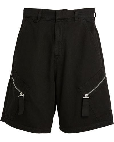 Jacquemus Cotton Cargo Shorts - Black