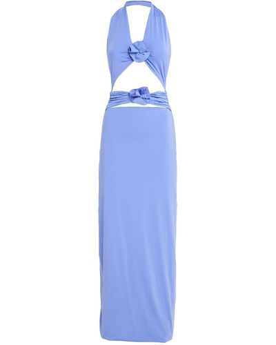 Maygel Coronel Floral-applique Vaupes Maxi Dress - Blue