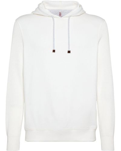 Brunello Cucinelli French Terry Hoodie - White