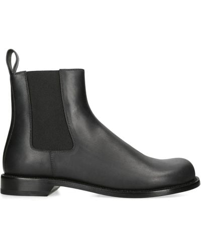 Loewe Leather Campo Chelsea Boots - Black