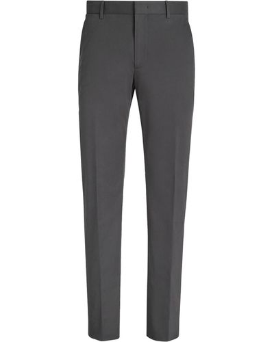Zegna Cotton Comfort Pants - Grey