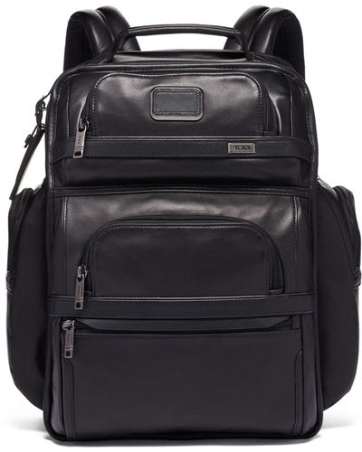 Tumi Alpha 3 Business Leather Backpack - Black