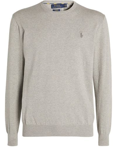 Polo Ralph Lauren Pima Cotton Sweater - Gray