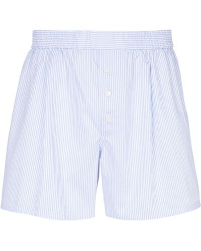 Balmain Signature Boxer-style Shorts - Blue