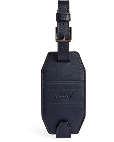 Brioni Leather Keychain - Black
