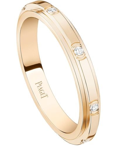 Piaget Rose Gold And 8 Diamonds Possession Ring - White