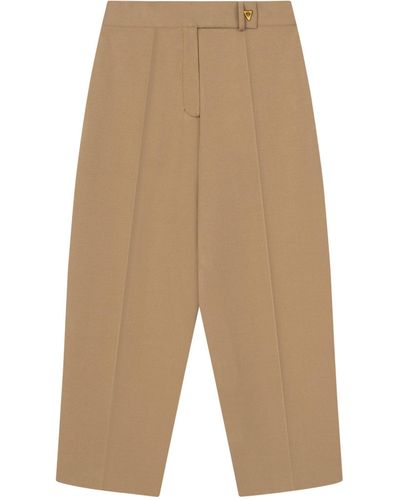 Aeron Cropped Madeline Trousers - Natural