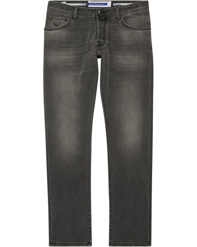 Jacob Cohen Comfort-stretch Faded Slim Jeans - Grey