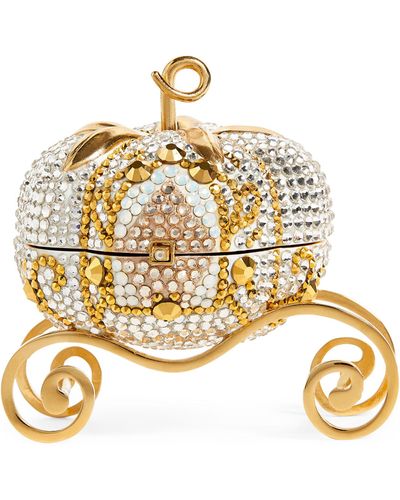 Judith Leiber Miniature Carriage Clutch Bag - Metallic