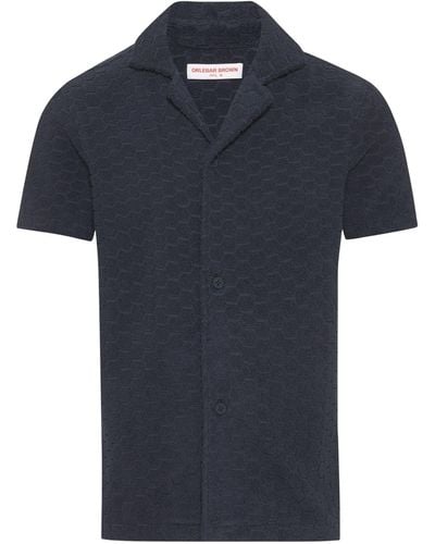 Orlebar Brown Towelling Howell Short-sleeve Shirt - Blue