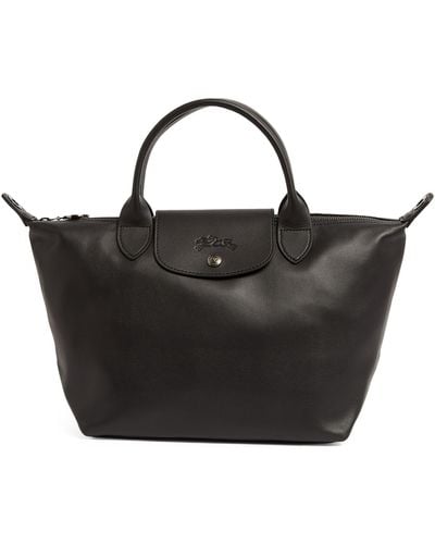 Longchamp Medium Leather Le Pliage Xtra Top-handle Bag - Black