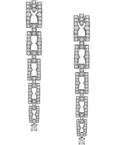 BVLGARI White Gold And Diamond B.zero1 Earrings