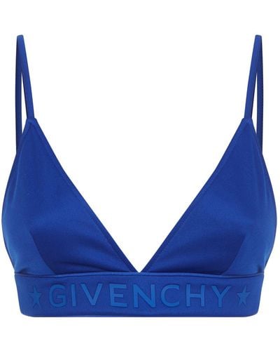 Givenchy Logo Bralette - Blue