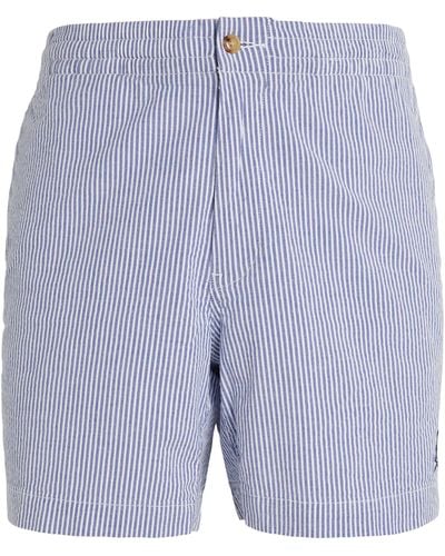Polo Ralph Lauren Stretch-cotton Striped Shorts - Blue
