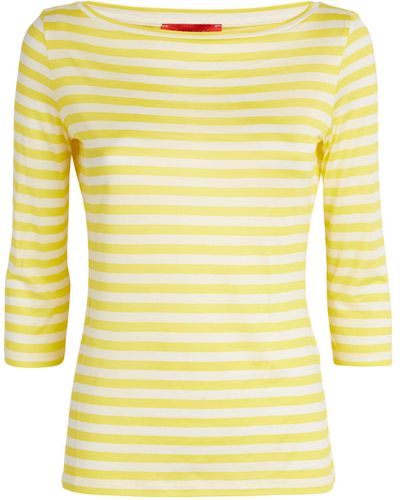 MAX&Co. Silk Jersey T-shirt - Yellow