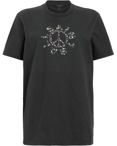 AllSaints Organic Cotton Pierra T-shirt - Black