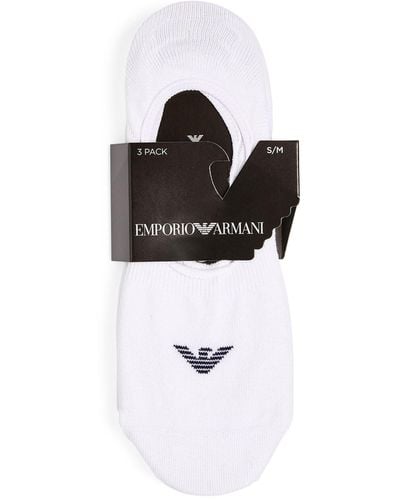 Emporio Armani Invisible Socks (pack Of 2) - White