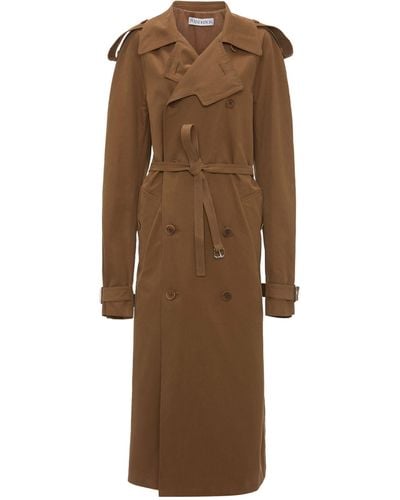 JW Anderson Cotton Drill Trench Coat - Brown