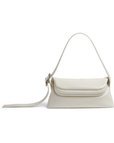 OSOI Leather Folder Brot Shoulder Bag - White