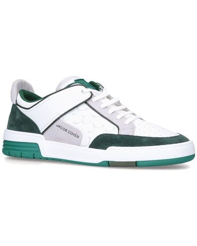 Jacob Cohen Leather Shooter Sneakers - White