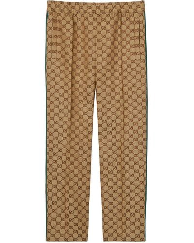 Gucci Gg Straight Trousers - Natural
