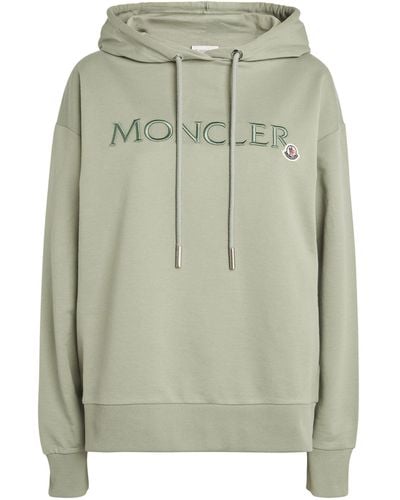 Moncler Embroidered Logo Hoodie - Green