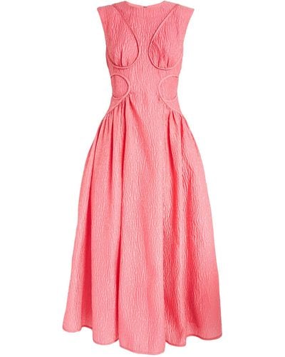 Rachel Gilbert Celia Midi Dress - Pink