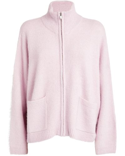 Holzweiler Alpaca Wool-blend Tine Cardigan - Pink