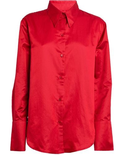 Citizens of Humanity Cotton-silk Camilia Shirt - Red
