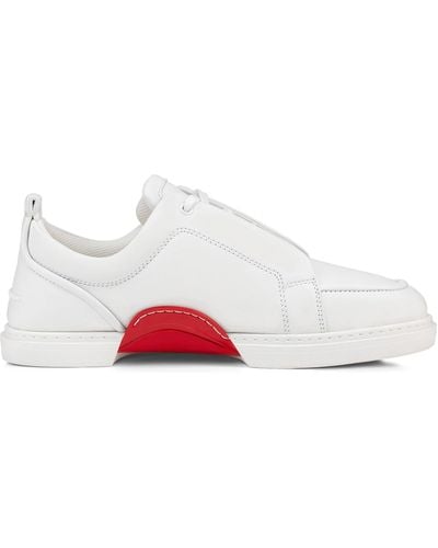 Christian Louboutin Jimmy Leather Trainers - White