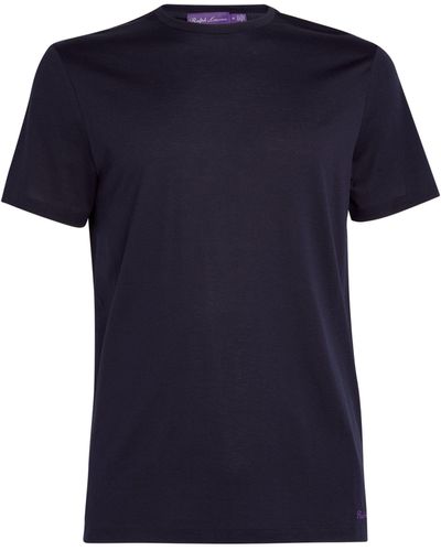 Ralph Lauren Purple Label Cotton-stretch T-shirt - Blue