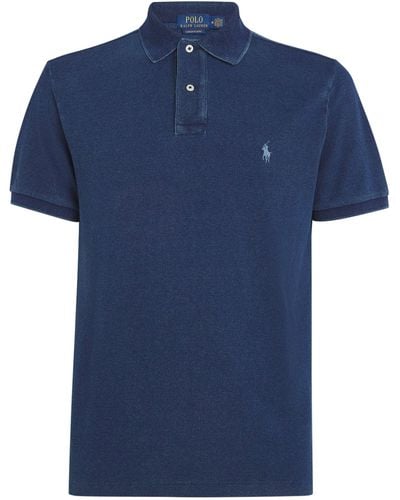 Polo Ralph Lauren Cotton Mesh Polo Shirt - Blue