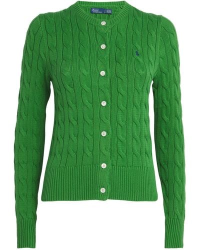 Polo Ralph Lauren Cotton Cable-knit Cardigan - Green