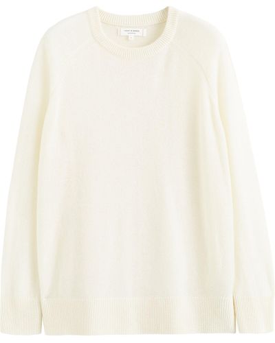Chinti & Parker Cashmere Slouchy Sweater - White