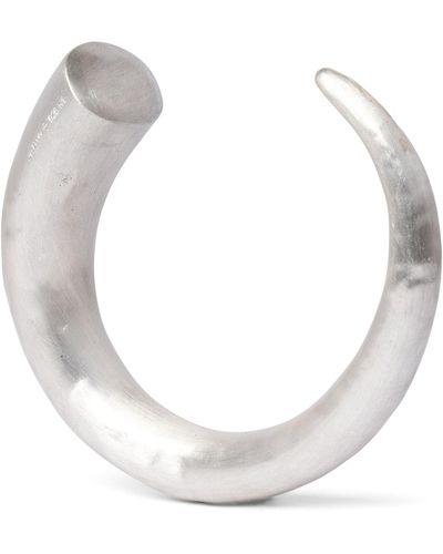 Parts Of 4 Sterling Silver Horn Bracelet - Metallic