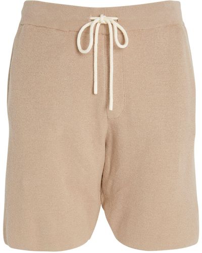 PAIGE Cotton-linen Coyne Shorts - Natural