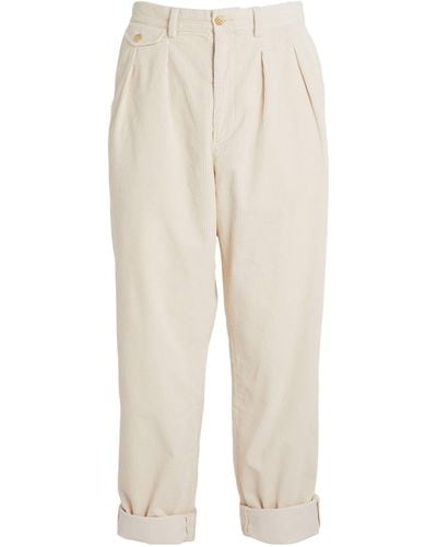 Polo Ralph Lauren Corduroy Wide-leg Pants - Natural